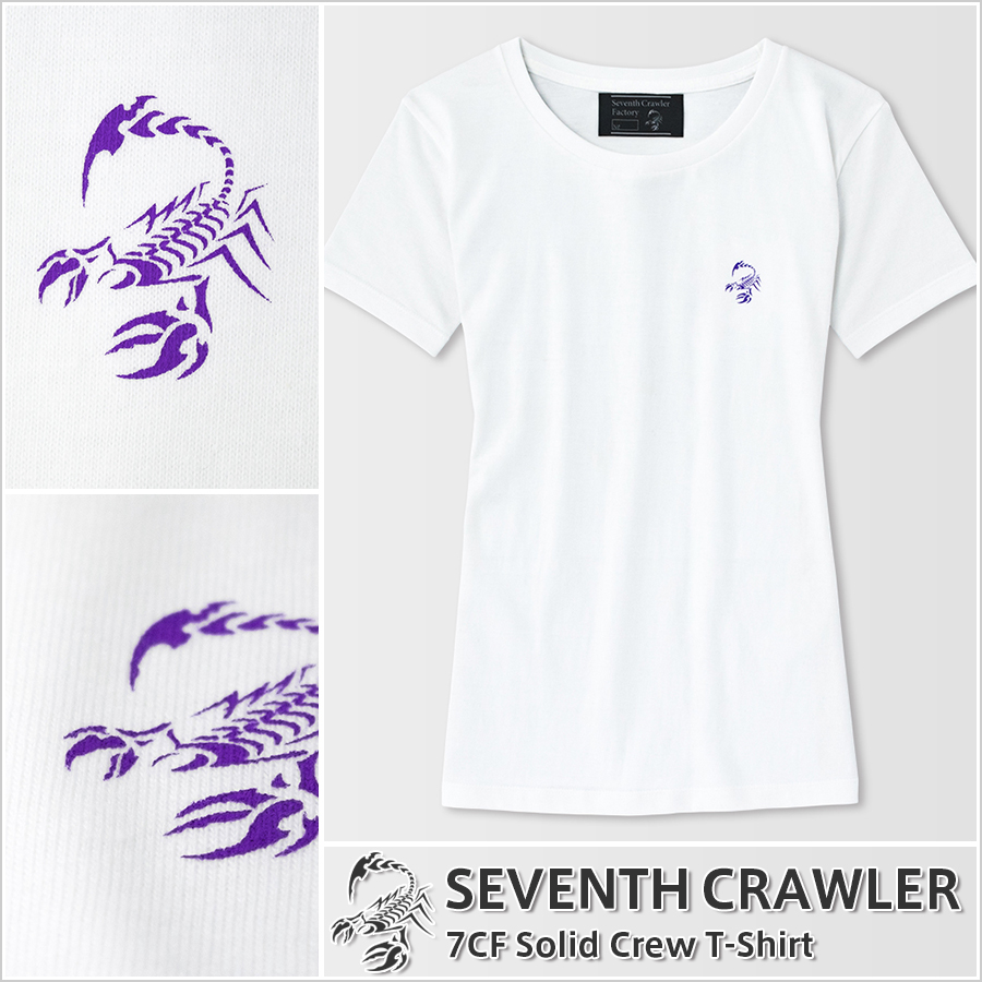 レディース Ｔシャツ ホワイト (半袖) [アメカジブランド セブンスクローラー]