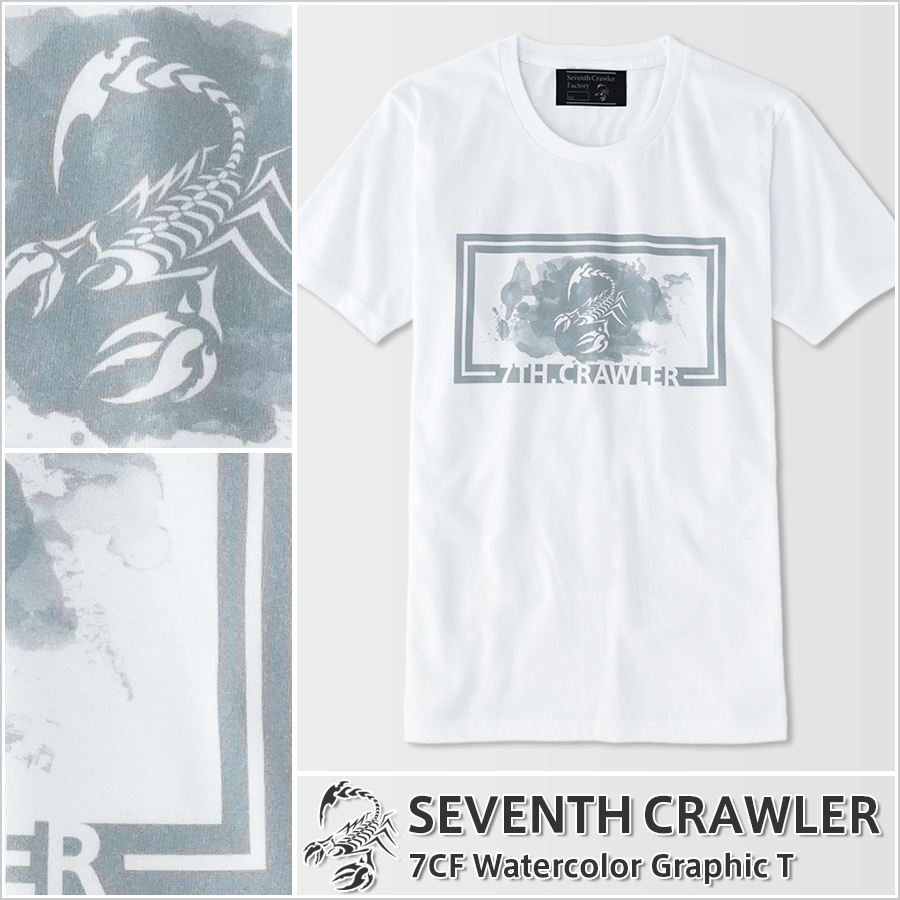 メンズ Ｔシャツ ホワイト (半袖) [アメカジブランド セブンスクローラー]