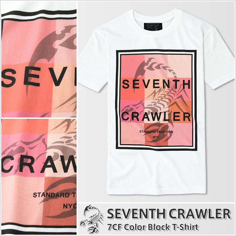 メンズ Ｔシャツ ホワイト (半袖) [アメカジブランド セブンスクローラー]